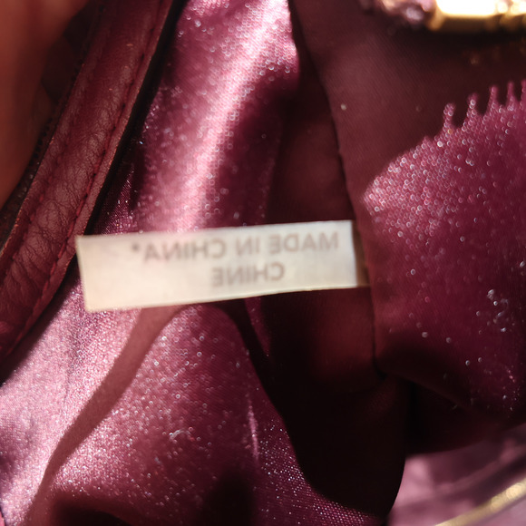 VTG Coach Taylor Leather Carry All Satchel Burgundy Gold No. 13820--F23905 EUC - Picture 10 of 12